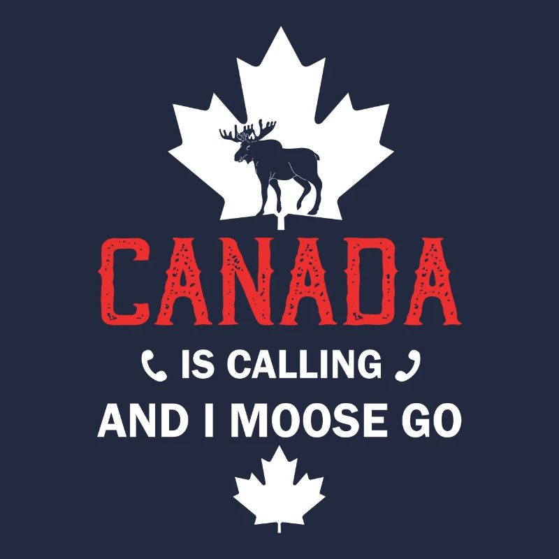 Canada Moose Canadian Flag Maple Leaf