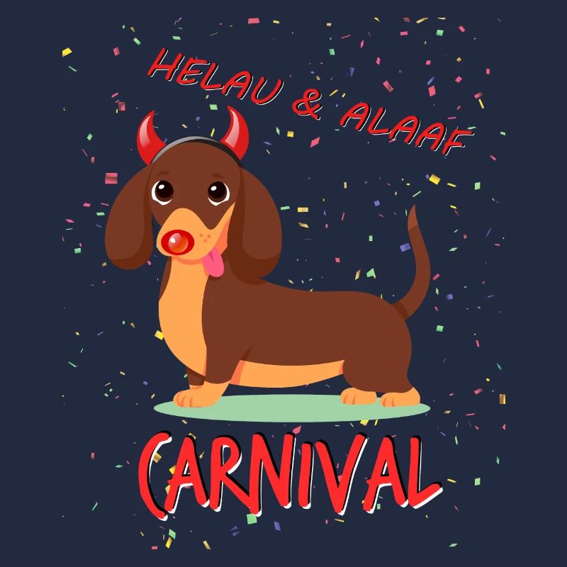 Teckel, Carnaval, Carnaval, Helau, Alaaf, Diable