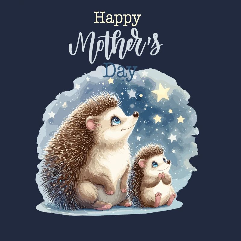 Muttertag Mama Igel Kind Mutter Geschenk Familie