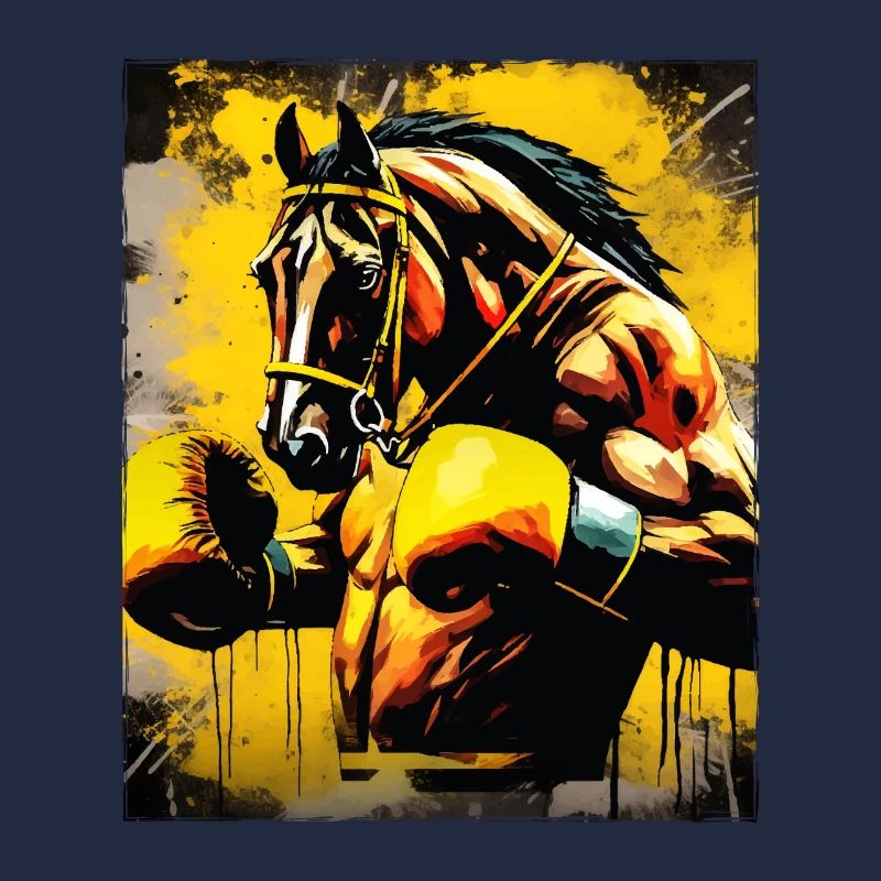 Combattant de boxeur à cheval