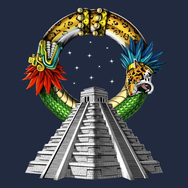 Antike aztekische Pyramide