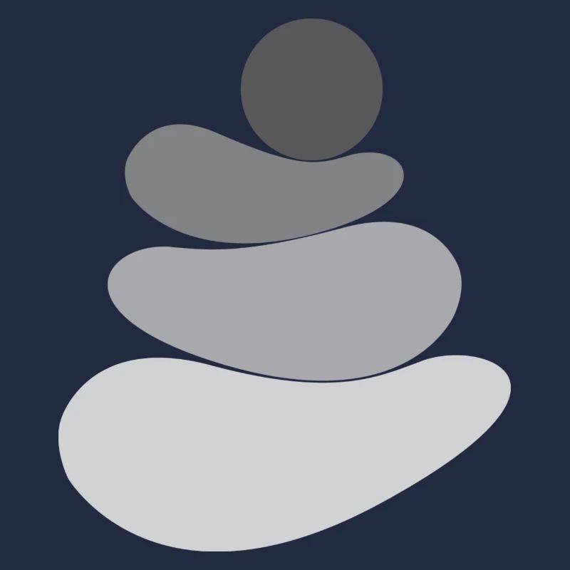Gray stone/rock logo