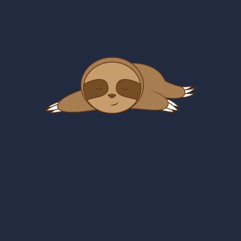 Faultier schläft am Boden