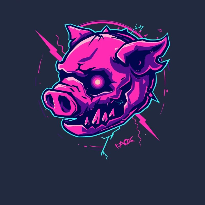 Cyber Pig Punk rose