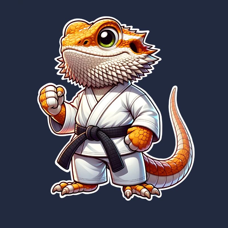 Bartagame Bartagamen Karate Samurai
