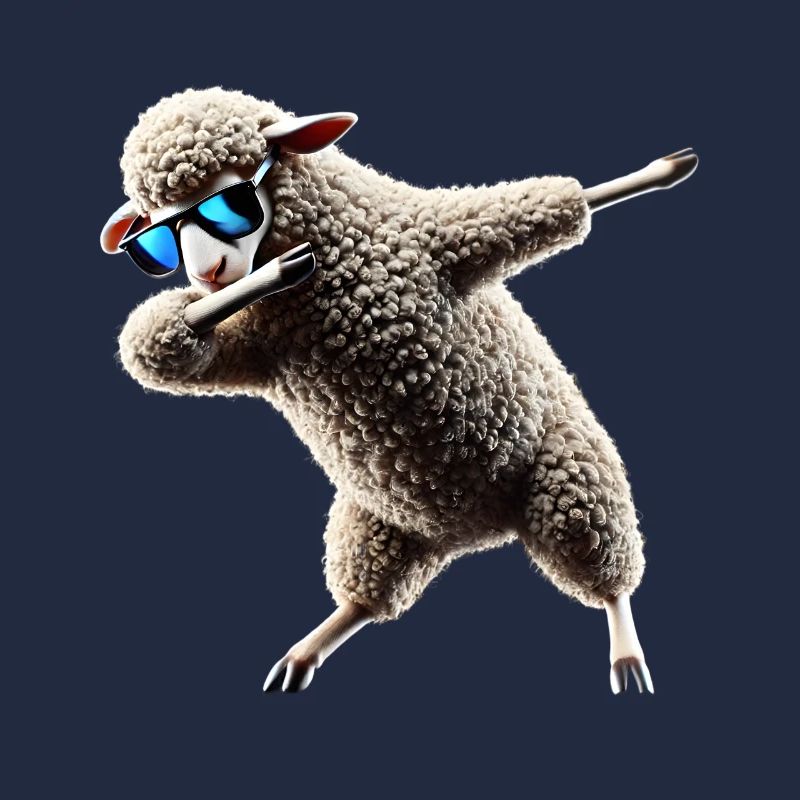 Funny Dabbing Sheep Dancing Animal Lover Dab