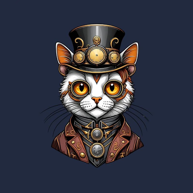 Chat steampunk