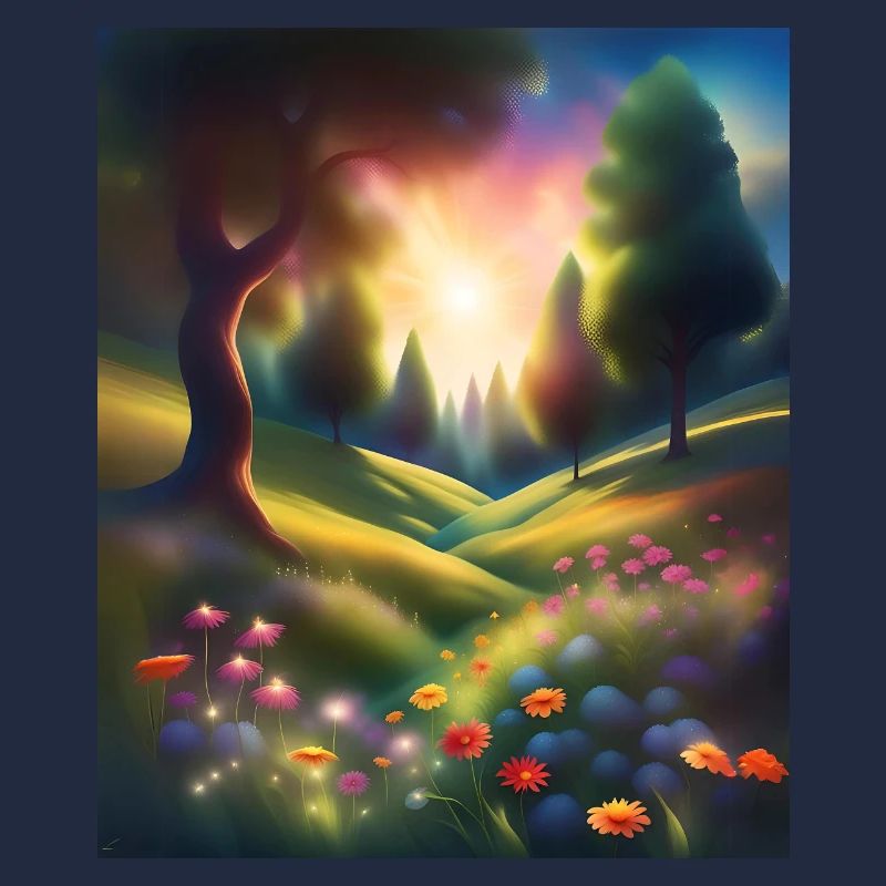 Magnifique conception graphique de forêt
