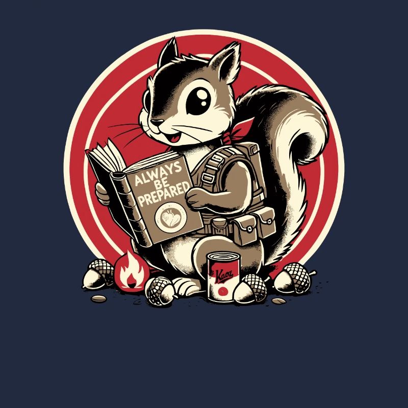 Always be prepared for the prepper squirrel