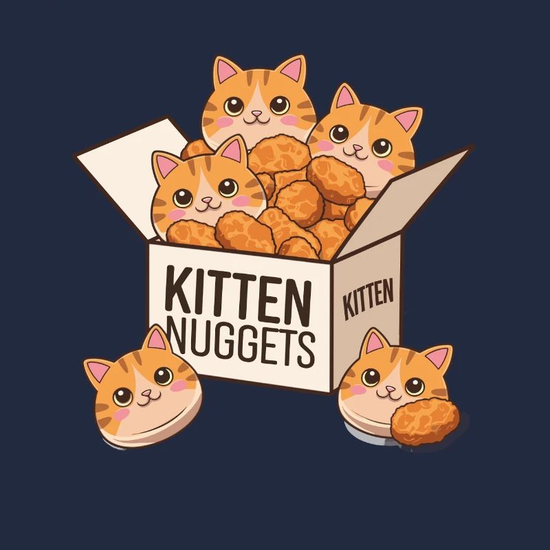 Chaton Nuggets Cat Jeu de mots Chats drôles