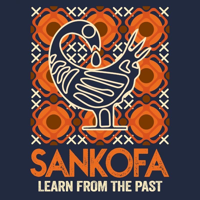 Simbolo Sankofa Adinkra Ghana Nero