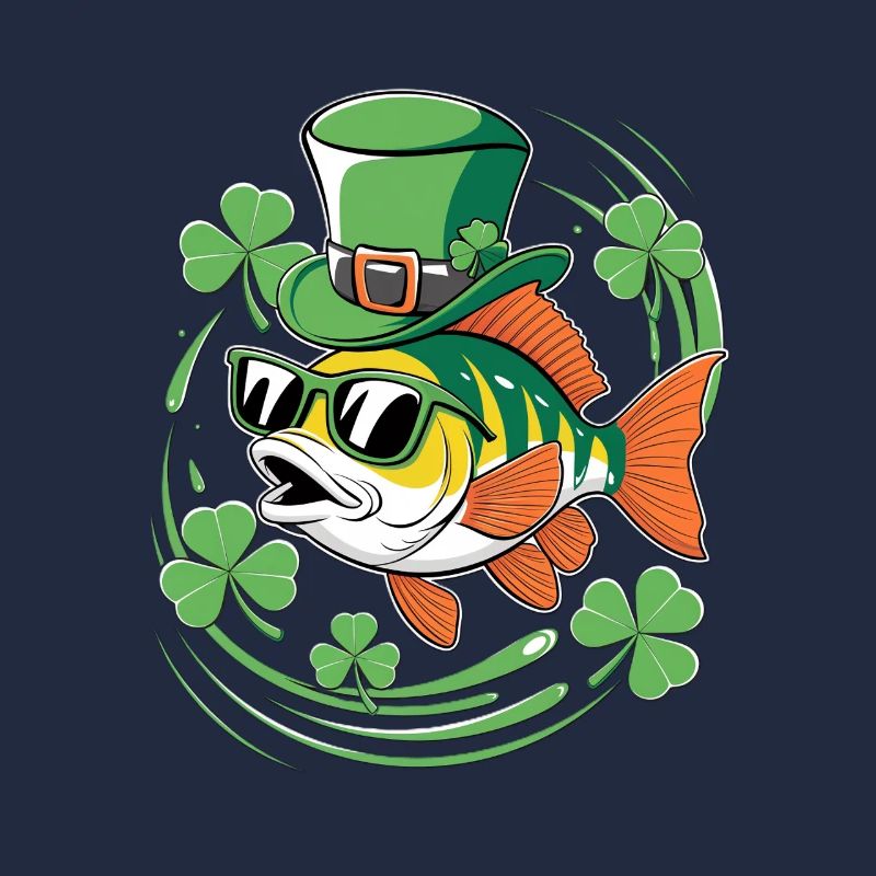 La Saint-Patrick avec poissons et trèfles