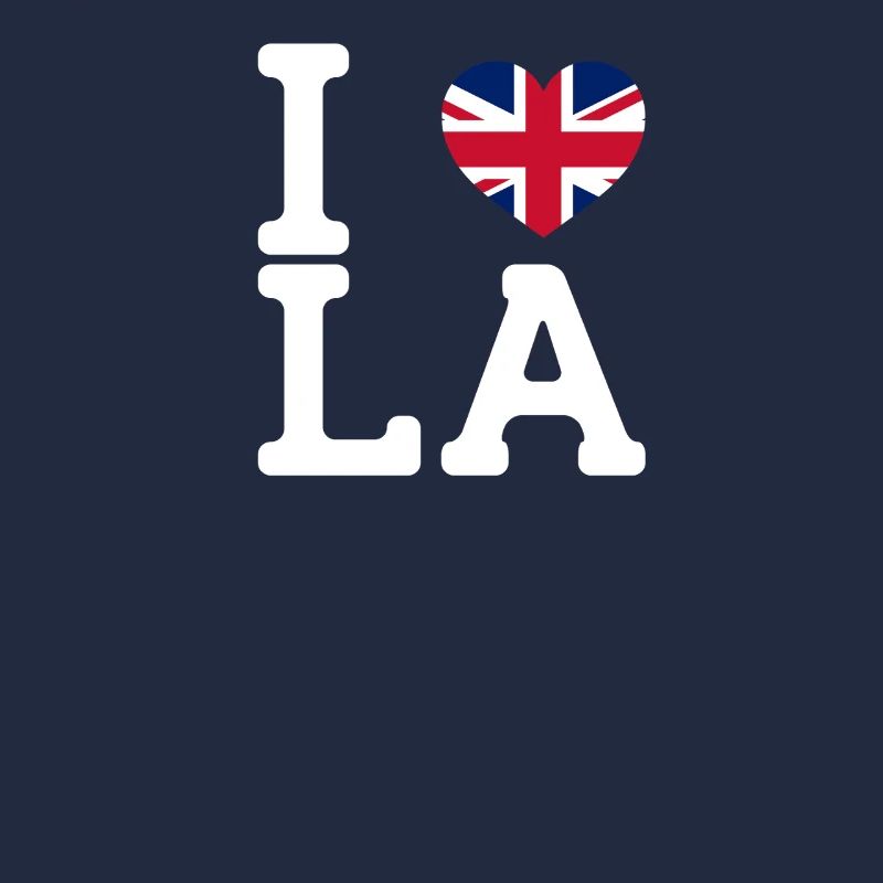 J’aime LA Cool Wrong Flag Royaume-Uni Lover Pun