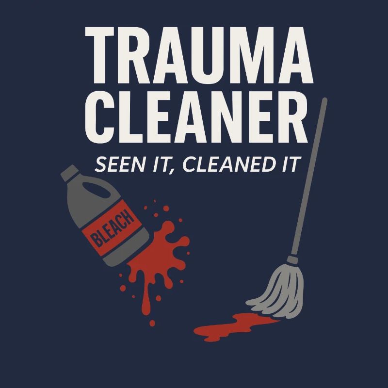 Forensic Cleaner Dark Humor Crime Scene Biohazard