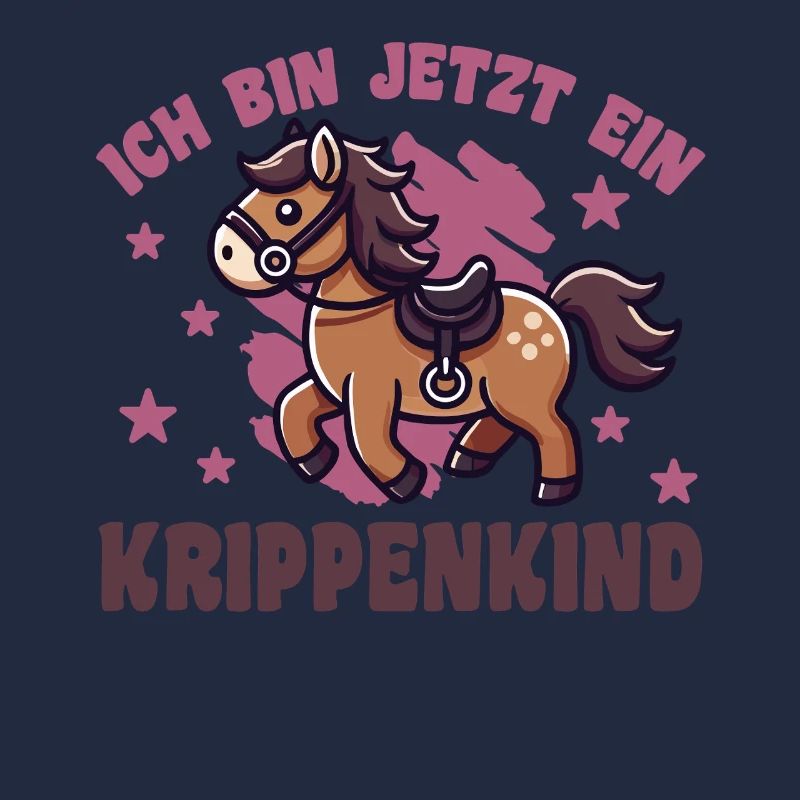 ich bin ein Krippenkind Kinderkrippe Pferd