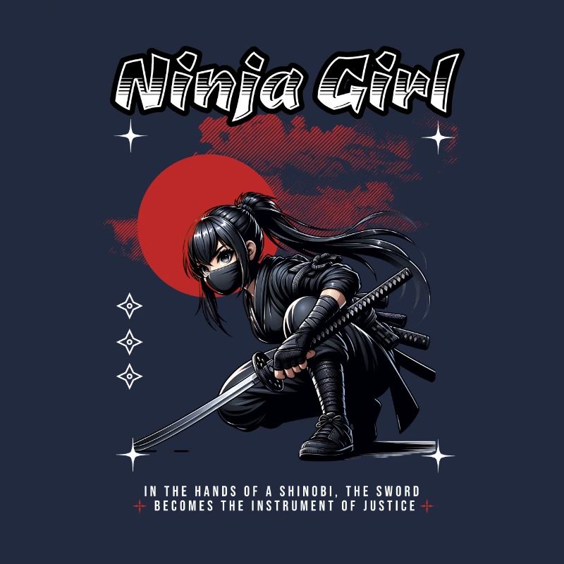 Ninja Girl Coucher de soleil
