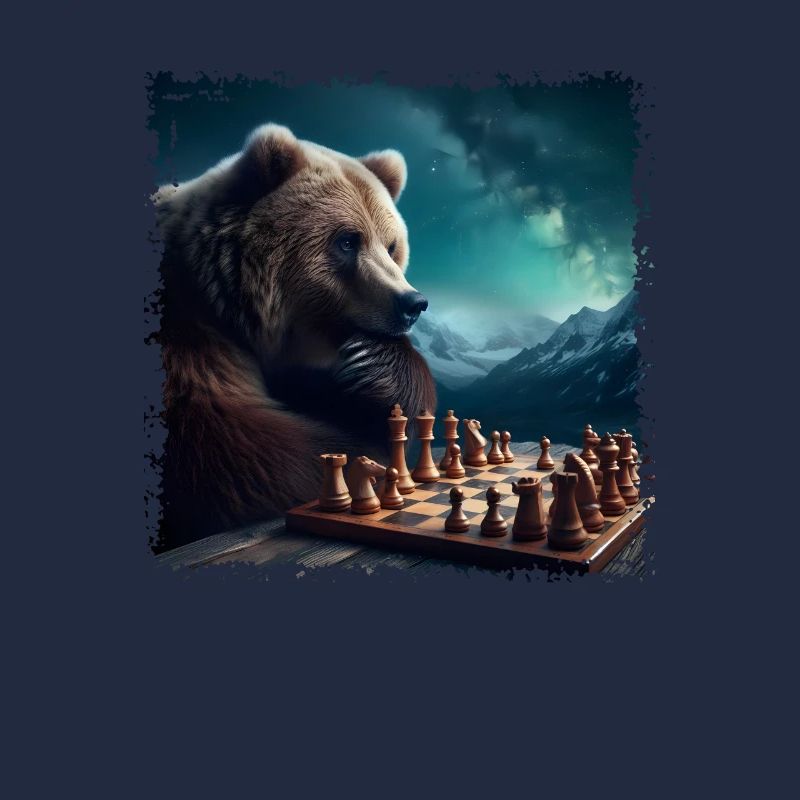 Ours jouant aux échecs