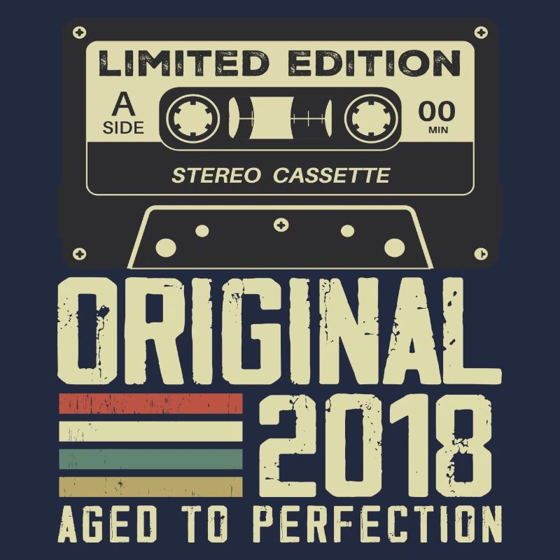 6th Retro Style Anniversary Gift 2018