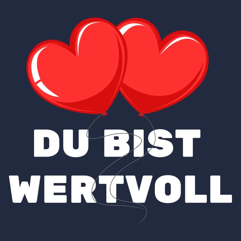 Du bist Wertvoll Herz Luftballon Liebe Zuneigung