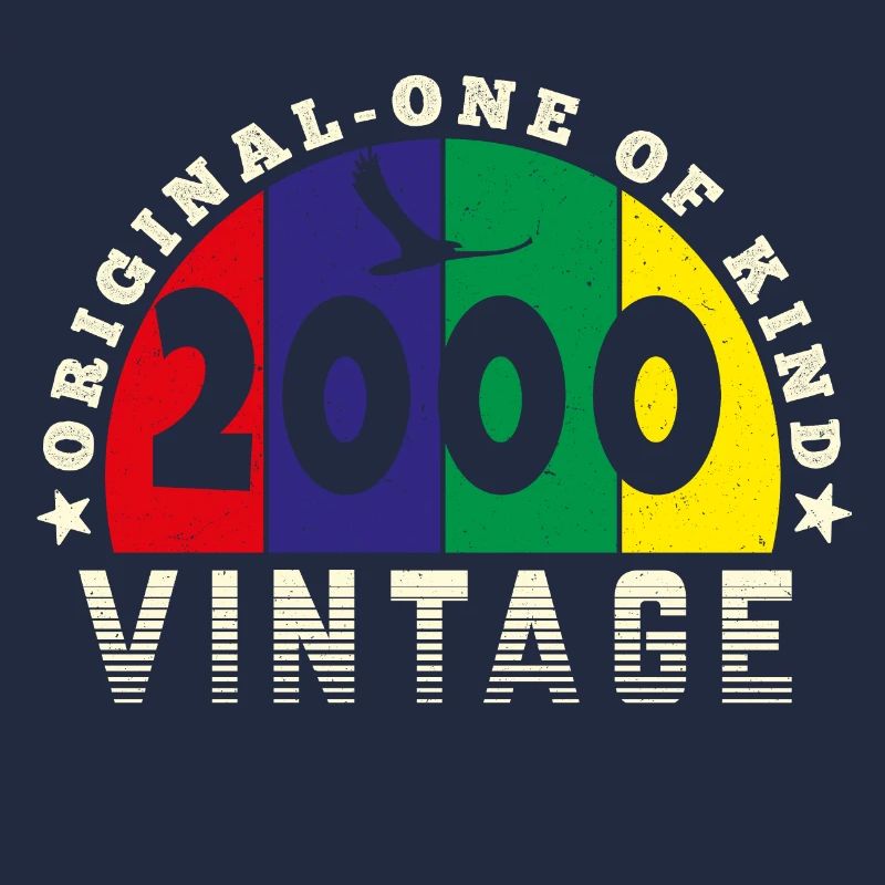 Vintage 2000 Retro - Bursdag