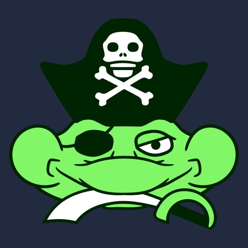 Frog Captain Cap Toad Funny Comic Cartoon