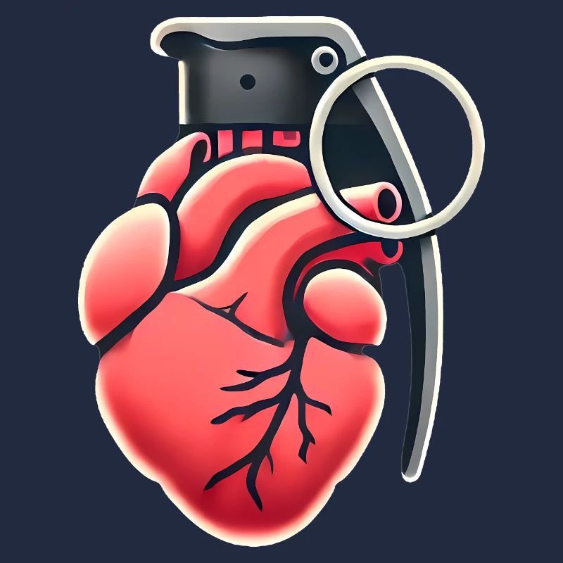 Explosive Herzgranate Design