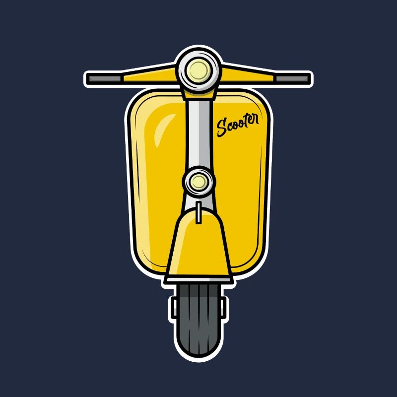 Scooter Motorroller Roller gelb