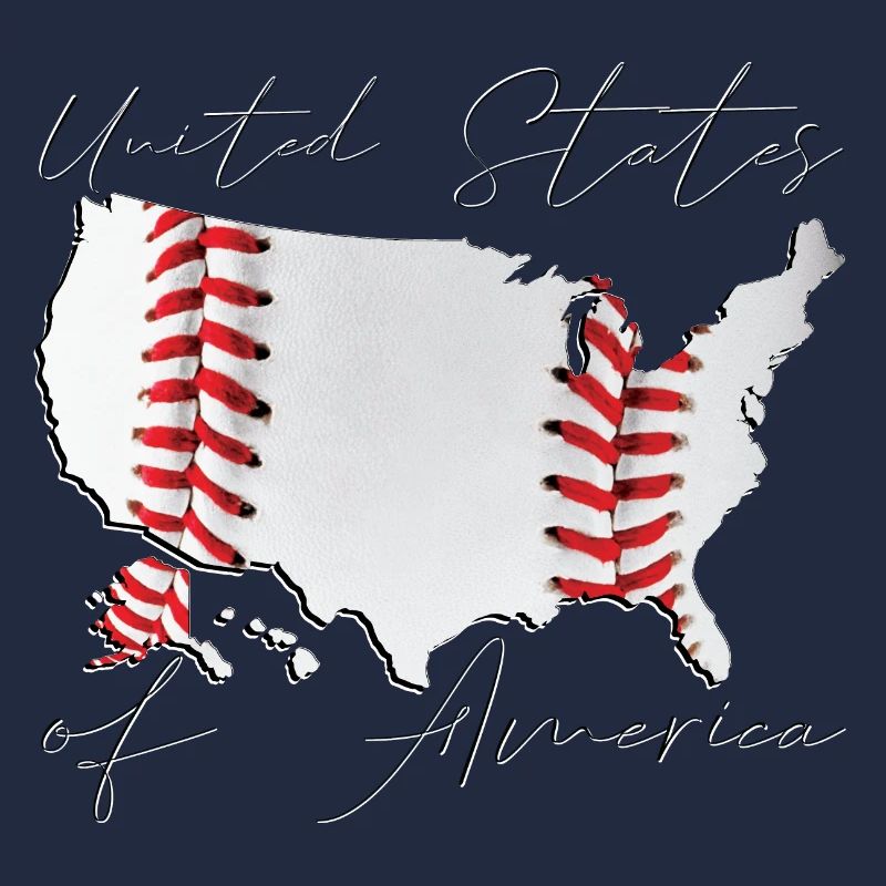 États-Unis | Vrai baseball | Script de carte