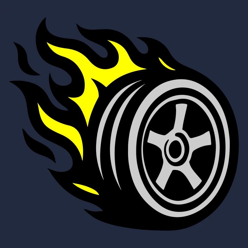 Flamme de pneu