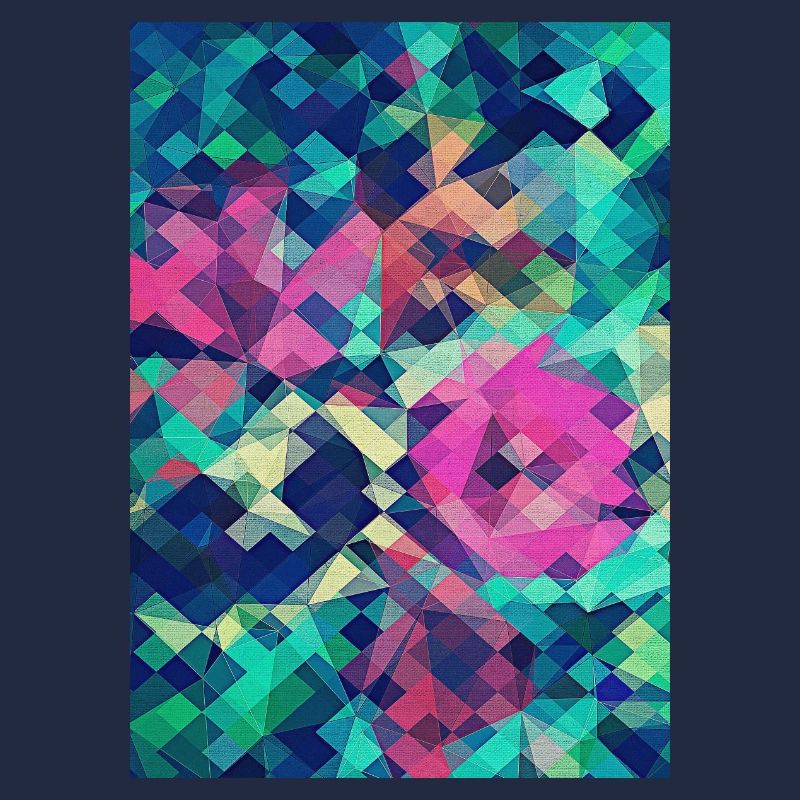 Abstract Rose (Colorful Pattern) Art - Phone Case