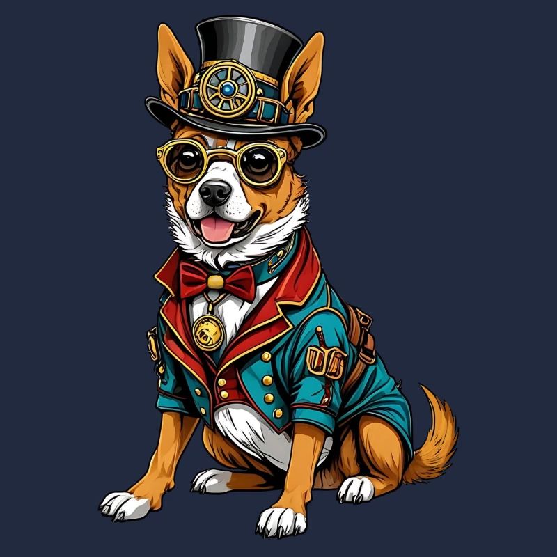 Chien steampunk