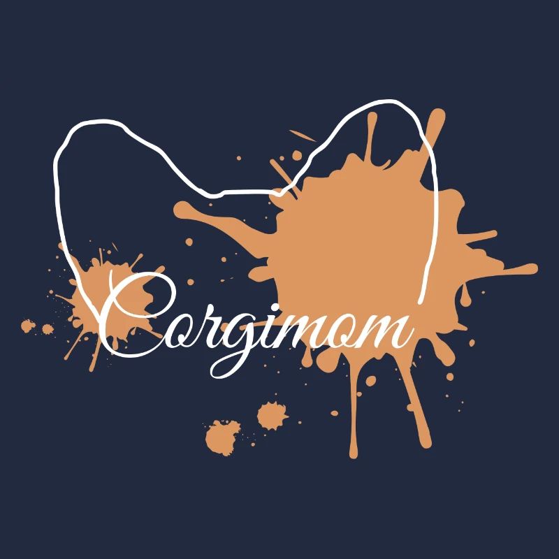Corgimom Orange Splash