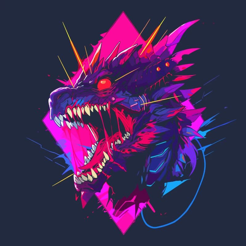 Synthwave Dragon