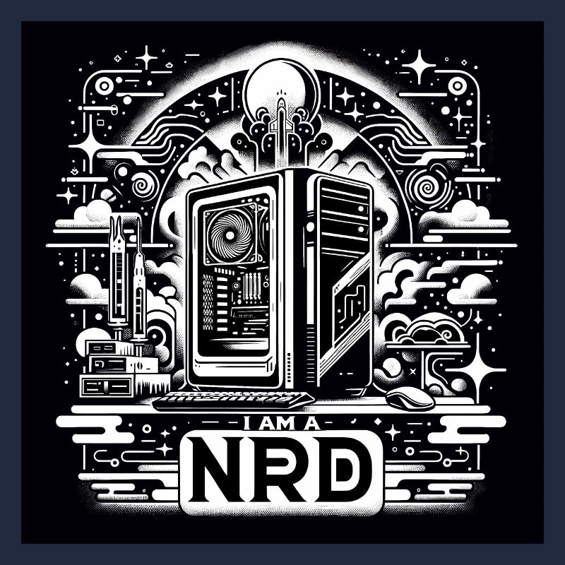 Nerd Pride Noir & Blanc