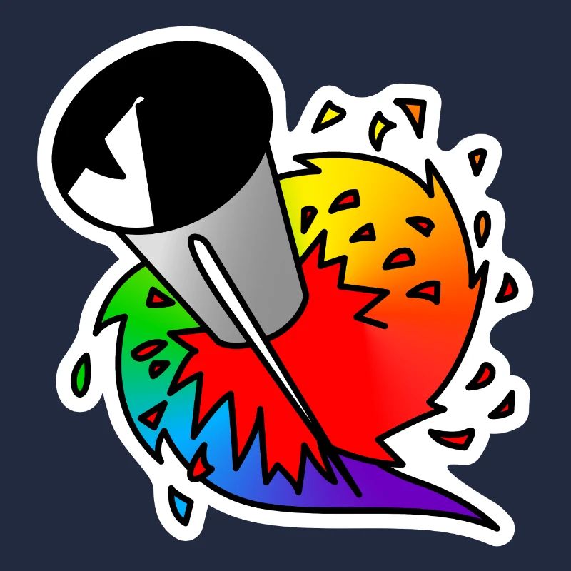 Regenbogen Rakete : Sticky Queer Pride