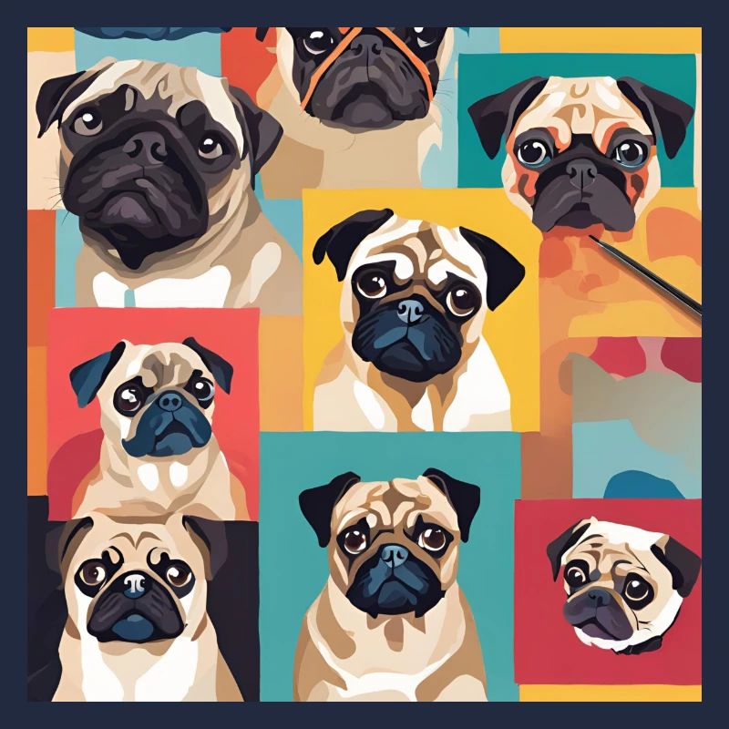 Mops Collage
