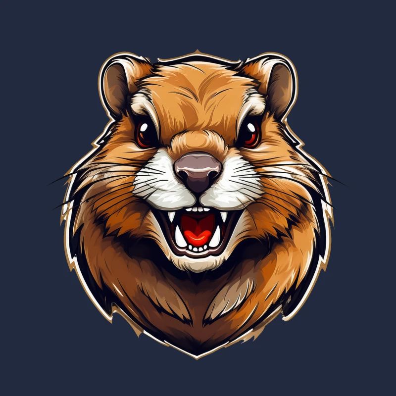 Wild angry animal pugnacious combative gopher