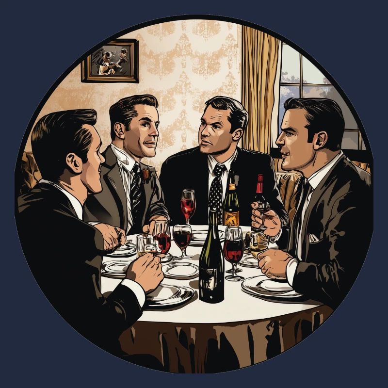 Soirée élégante entre amis