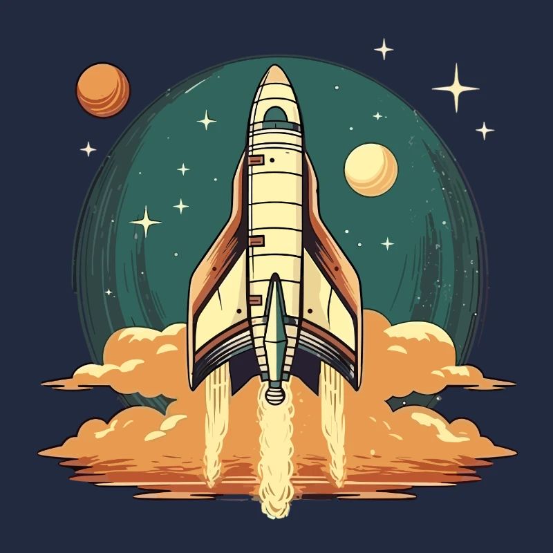 Vintage Design - Rocket