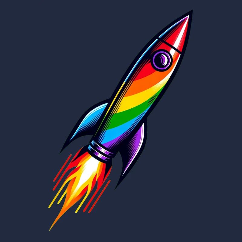 Rainbow Rocket | Rocket launch