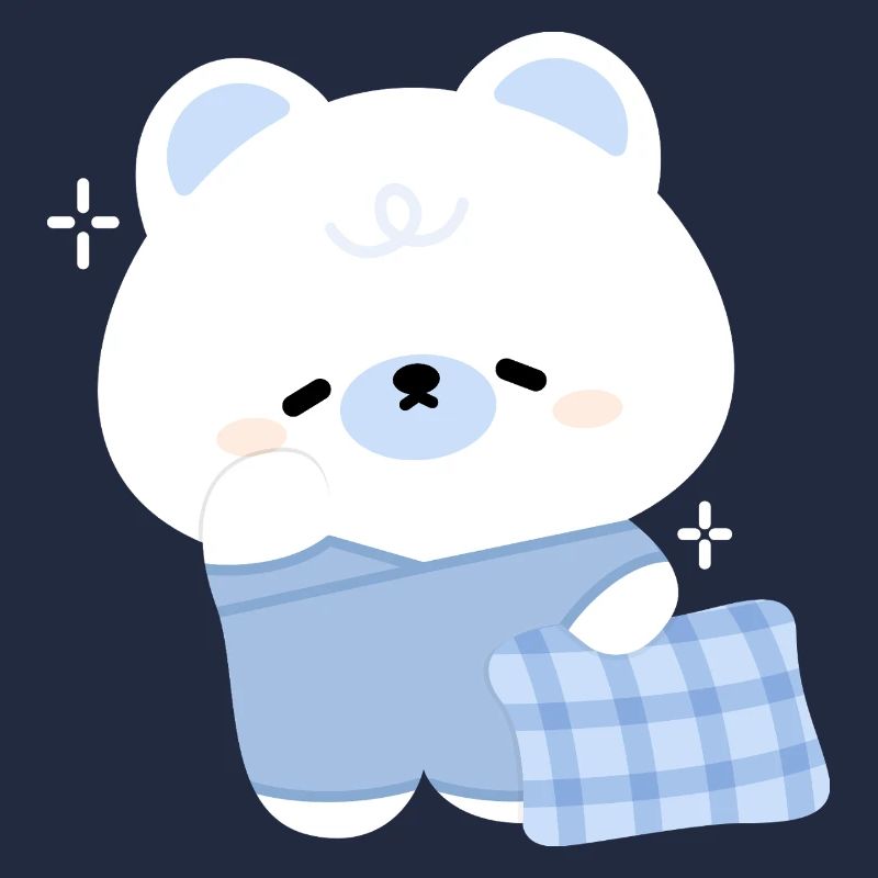 Verschlafener Eisbär