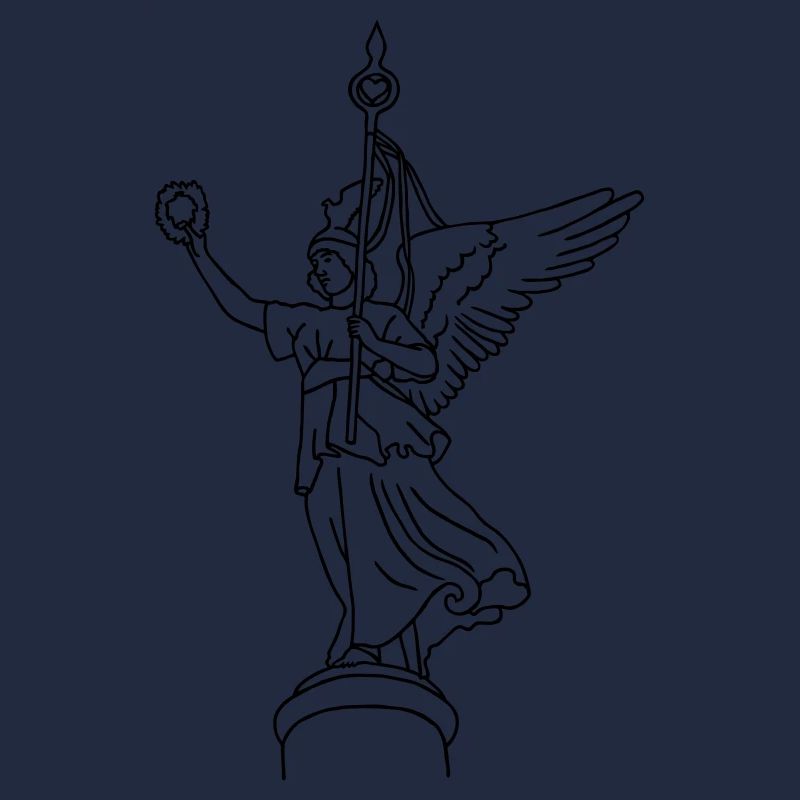 La statue dorée de Victoria