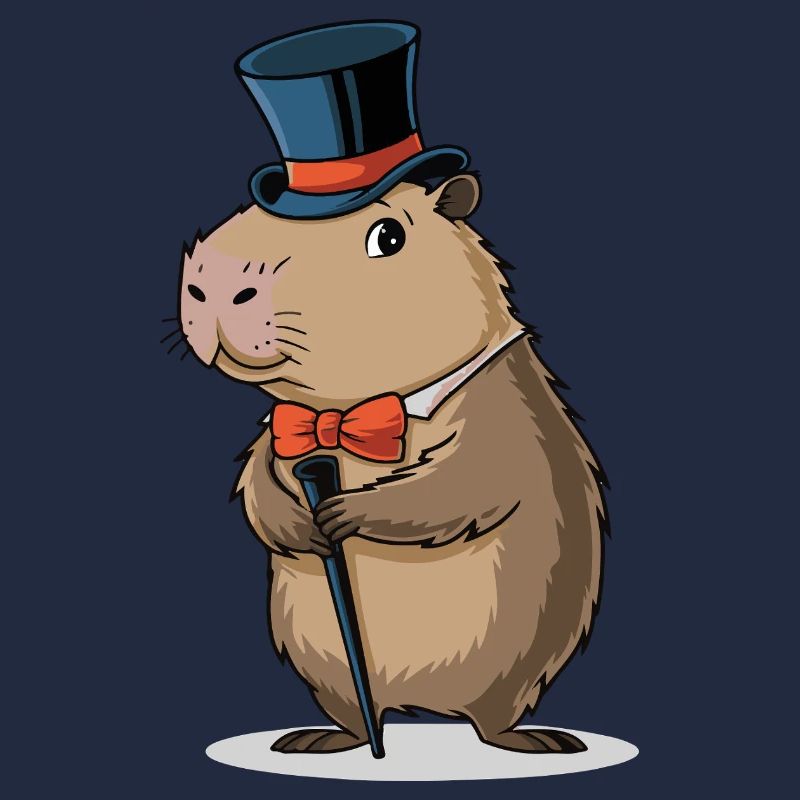 capybara dressed in a dapper suit