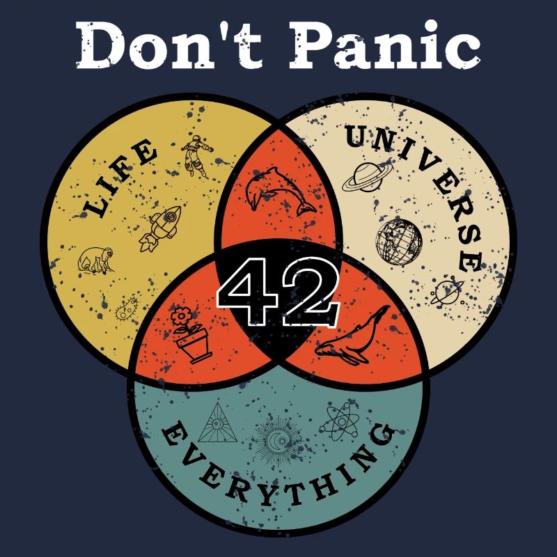 Don't Panic 42 Answer Question Life Universe Rest