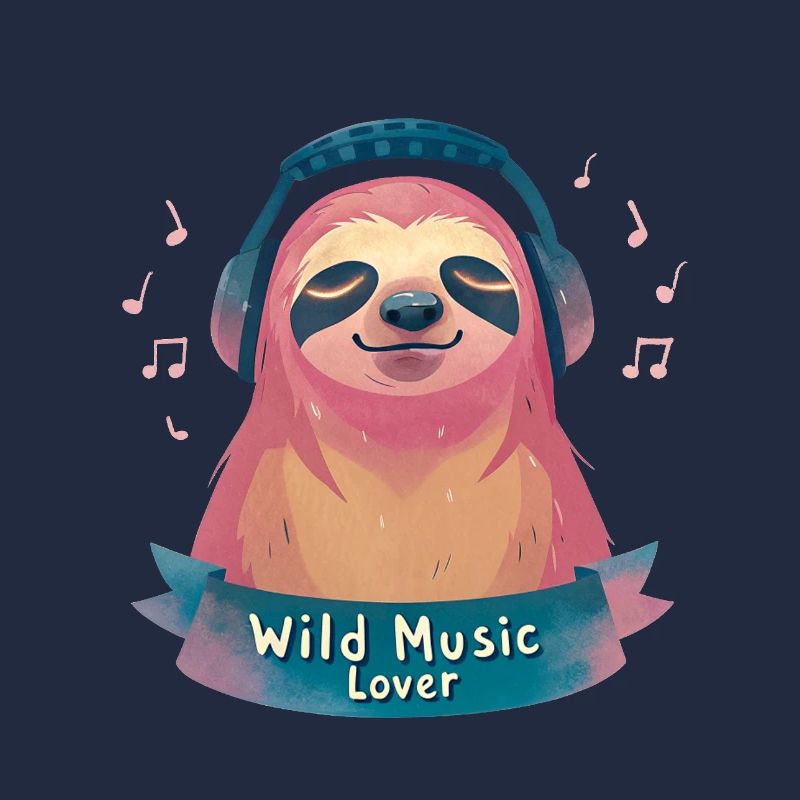 Faultier Musikliebhaber