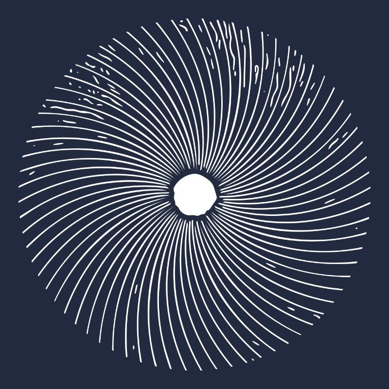 Geometric Circle Optical 3D Line Illusion