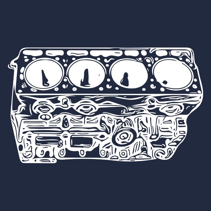 Engine block cylinder displacement fan