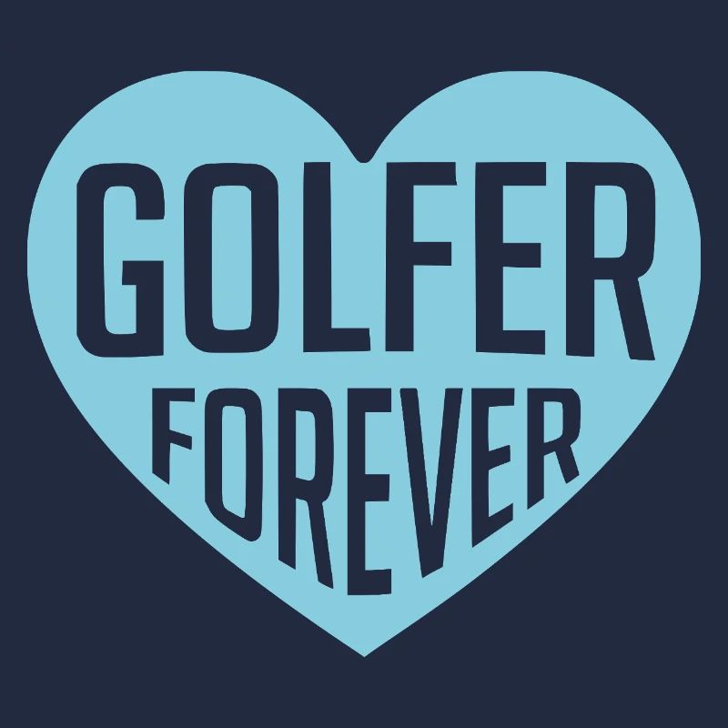 Golfer Forever Herzdesign
