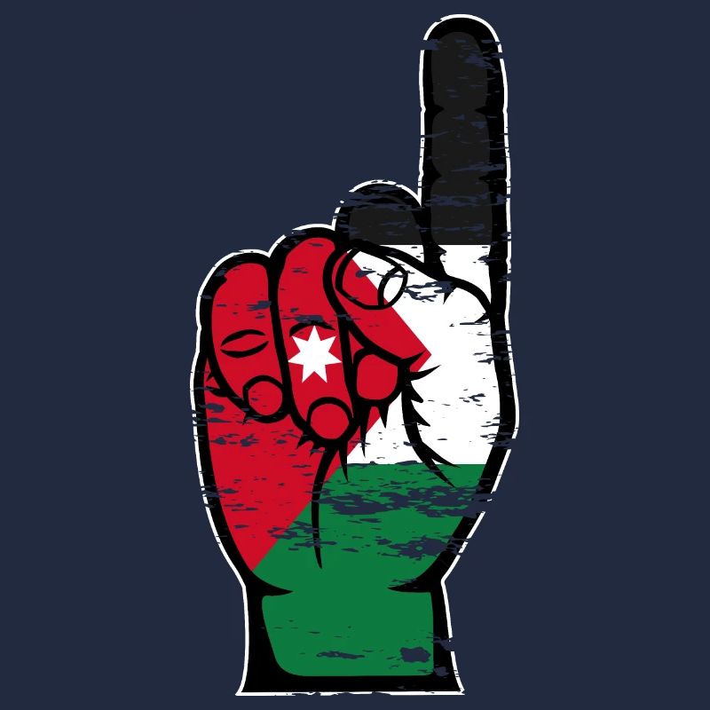 Drapeau jordanien numéro 1 utilisé