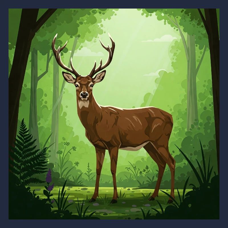 Hirsch - Naturschutz - Wald